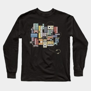 Electronic Musician Synthesizers and Drum Machine Dj Long Sleeve T-Shirt